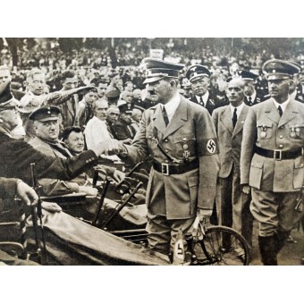 Die Deutsche Kriegsopferversorgung, 12. Jahrgang, September 1938 Der Führer grüßt seinen Frontkameraden. Espenlaub militaria