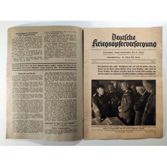 Die Deutsche Kriegsopferversorgung, 1. Jahrgang, Oktober 1939. Espenlaub militaria