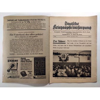 El Deutsche Kriegsopferversorgung, 3 vol., Diciembre 1940. Espenlaub militaria