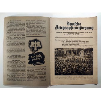 El Deutsche Kriegsopferversorgung, 5 vol. De febrero de 1941. Espenlaub militaria