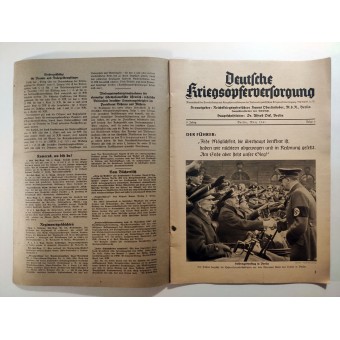La Deutsche Kriegsopferversorgung, 6 vol., Mars 1941. Espenlaub militaria