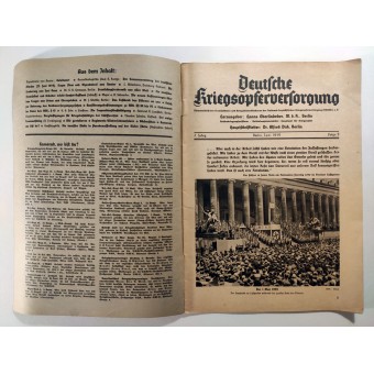 La Deutsche Kriegsopferversorgung, noveno vol., Junio ​​de 1939. Espenlaub militaria