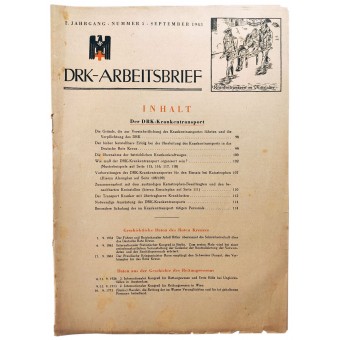 La DRK-Arbeitsbrief - vol. 5 dal settembre 1943 - Il trasporto DRK. Espenlaub militaria
