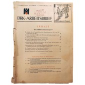 DRK-Arbeitsbrief - vol. 5 de septiembre de 1943 - El transporte de la DRK
