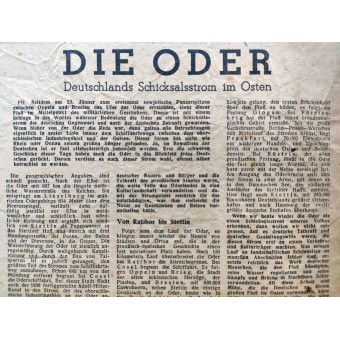 Front und Heimat - soldattidning från mars 1945 - Ingen död är så grym som vårt lidande. Espenlaub militaria
