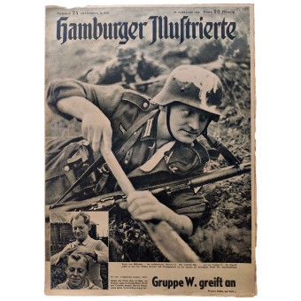 The Hamburger Illustrierte - vol. 24, June 13th, 1942 - The pith helmet of the German Africa Corps. Espenlaub militaria