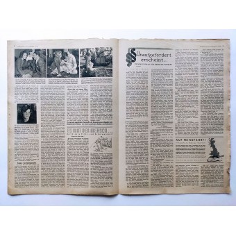Le Hamburger Illustrierte - vol. 24, le 13 Juin, 1942 - Le casque de sureau du Corps Allemand Afrique. Espenlaub militaria