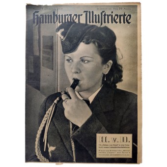 Die Hamburger Illustrierte - Heft 5, 30. Januar 1943 - Mädchen helfen siegen durch Luftnachrichtenhelferinnen. Espenlaub militaria