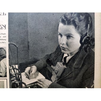 La hamburguesa Illustrierte - vol. 5, 30 de enero, 1943 - Las niñas ayudar a ganar por Luftnachrichtenhelferinnen. Espenlaub militaria