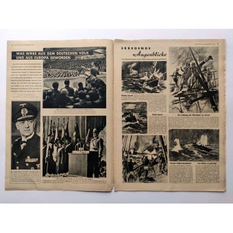 The Hamburger IllustrationEte - Vol. 6, 6 februari 1943 - De marineoorlog van de kleine boten in het kanaal. Espenlaub militaria