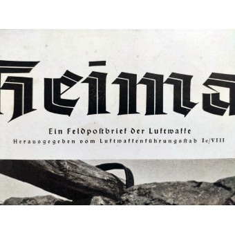 De Heimat, een veldpost van Luftwaffe. Espenlaub militaria