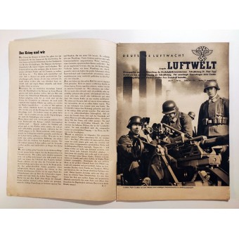The Luftwelt - Vol. 16, 15. elokuuta 1942 - Ilma -aluksen tykistö, Luftwaffe -miehistö ja ilmapuolustus. Espenlaub militaria