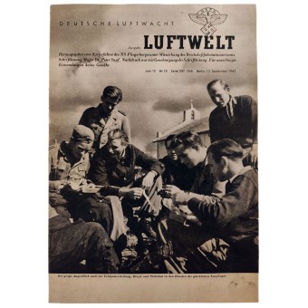 Il Luftwelt - vol. 18, 15 settembre, 1943 - Distribuzione del post campo. Espenlaub militaria