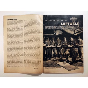 Die Luftwelt - Heft 9, 1. Mai 1942 - Erfahrungen als Geleitschutz der Stukas. Espenlaub militaria