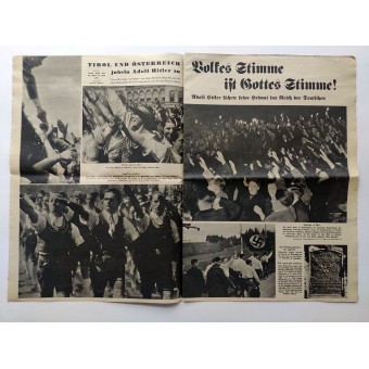 The Stuttgarter Illustrierte - April 2nd 1938 - Austria in the Reich. Espenlaub militaria