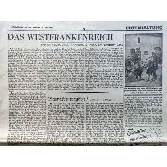 Die Volksstimme - 21. Juli 1940 - Seeschlacht bei Kreta. Espenlaub militaria