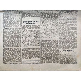 Il Giornale Volksstimme - Hitlers Geove 1929 Pre 3 Reich - Ebraica Rush a Vienna. Espenlaub militaria