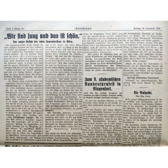 Volksstimme - Hitlers tidning 1929 före Tredje riket - Judisk rusning till Wien. Espenlaub militaria