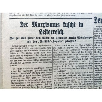 The Volksstimm - Hitlerin sanomalehti 1929 Pre 3 Reich - Parteitag in Carinthia. Espenlaub militaria