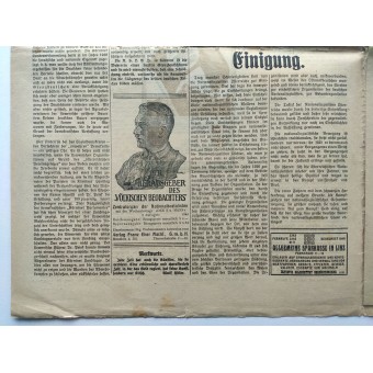 Die Volksstimme - Hitlers Zeitung 1929 vor dem 3. Reich - Parteitag in Kärnten. Espenlaub militaria