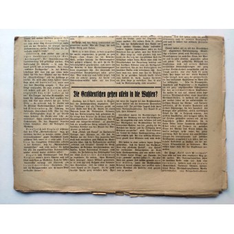 The Volksstimm, Hitlerbewegung Dnsap -lehti, 12. huhtikuuta 1930 Pre 3 Reich. Espenlaub militaria