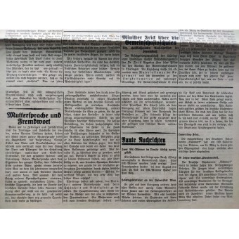 The Volksstimm, Hitlerbewegung Dnsap -lehti, 12. huhtikuuta 1930 Pre 3 Reich. Espenlaub militaria