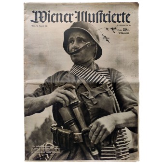 Die Wiener Illustrierte - Jahrgang 34, 20. August 1941 - Siegreich gegen den härtesten Feind. Espenlaub militaria