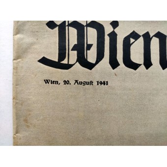 The Wiener Illustrierte - vol. 34, August 20th, 1941 - Victorious against the toughest enemy. Espenlaub militaria
