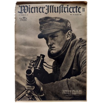 The Wiener Illustrierte - vol. 39, September 30th, 1942 - German mountain troops in the Caucasus. Espenlaub militaria