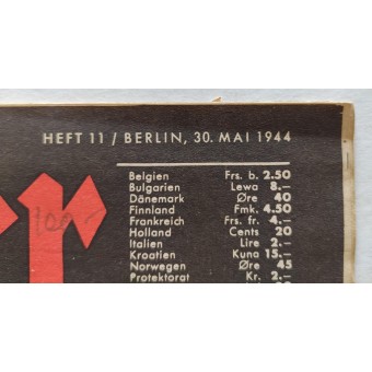 Der Adler, das Magazin der deutschen Luftwaffe aus dem Zweiten Weltkrieg, Ausgabe Nr. 11, 30. Mai 1944. Espenlaub militaria