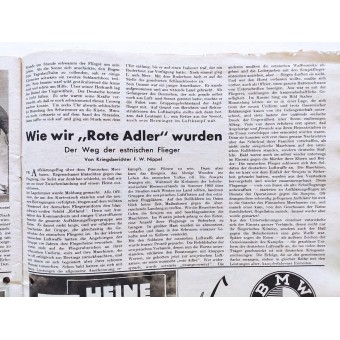 Der Adler, le magazine allemand de larmée de lair de la Seconde Guerre mondiale, numéro 11, 30 mai 1944. Espenlaub militaria