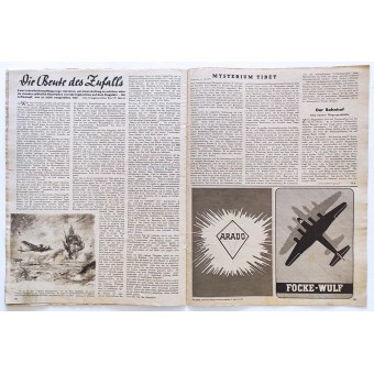 Der Adler, the official Luftwaffe magazine, issue #12, June 13th, 1944. Espenlaub militaria