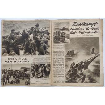 Der Adler, the official Luftwaffe magazine, issue #15, July 27th, 1943. Espenlaub militaria