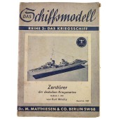 Istruzioni per la costruzione di modelli di navi - Cacciatorpediniere e incrociatore pesante della Kriegsmarine 