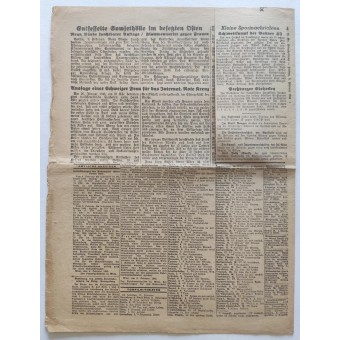 Fine della guerra. Kleine Wiener Kriegszeitung, numero 138 del 9 febbraio 1945. Espenlaub militaria