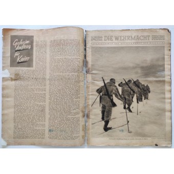Den tyska arméns tidning Die Wehrmacht, utgåva nr 2, 21 januari 1942. Espenlaub militaria