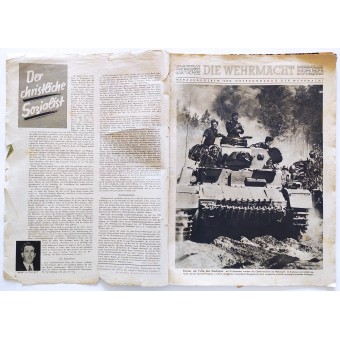 Немецкий армейский журнал Die Wehrmacht, номер 21, 14 октября 1942 г.. Espenlaub militaria