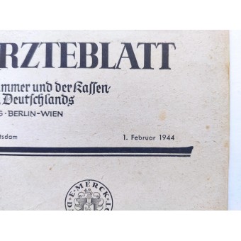 Revista médica alemana Deutsches Ärztenblatt, 1 de febrero de 1944. Espenlaub militaria