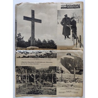 Supplément du journal allemand Der Armee an Feldzeitung avec de nombreuses photos en grand format. Espenlaub militaria