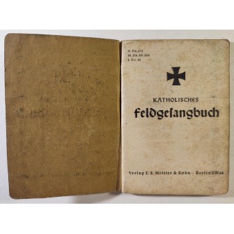 Campo del soldato tedesco Katholisches Feldgesangbuch. Espenlaub militaria