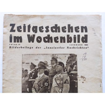 Geïllustreerde krant Zeitgeschehen im Wochenbild, 1938. Espenlaub militaria
