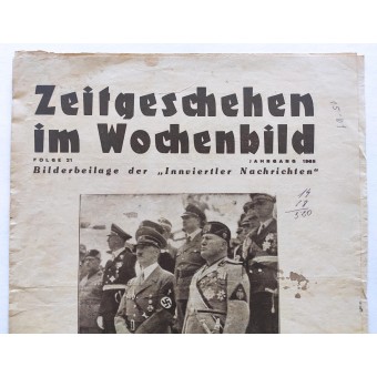 Periódico ilustrado Zeitgeschehen im Wochenbild, 1938. Espenlaub militaria