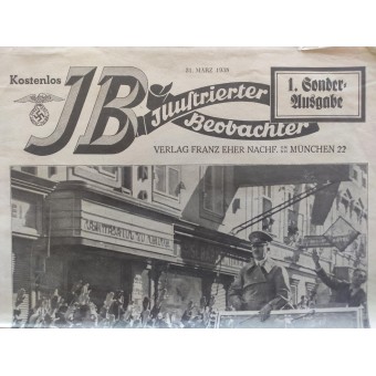 Illustrierter Beobachter, specialutgåva Österrikes annektering 31 mars 1938. Espenlaub militaria