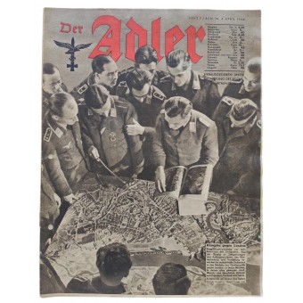 Luftwaffe-lehti Der Adler, numero 7, 4. huhtikuuta 1944.. Espenlaub militaria