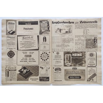 Revista de la Luftwaffe Der Adler, número 7, 4 de abril de 1944.. Espenlaub militaria