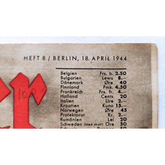 Журнал Люфтваффе Der Adler, номер 8, 18 апреля 1944 г.. Espenlaub militaria