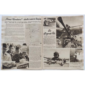 Revista de la Luftwaffe Der Adler, número 8, 18 de abril de 1944.. Espenlaub militaria
