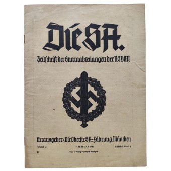Magazine Die SA, Zeitschrift der Sturmabteilungen der NSDAP, numéro 6, 7 février 1941. Espenlaub militaria