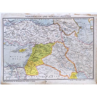 Karte von Frankreich und anderen Regionen aus der Zeitschrift Illustrierter Beobachter. Espenlaub militaria