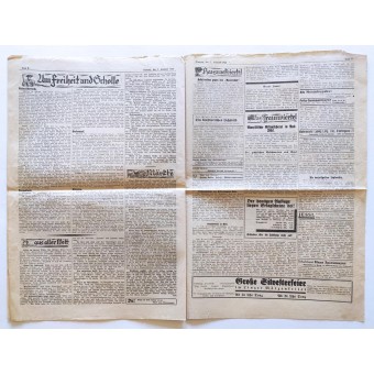 Newspaper Aus Oberösterreich, 1933. Espenlaub militaria
